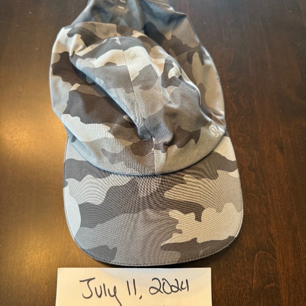 Lululemon Athletica Gray and Black Camouflage Hat